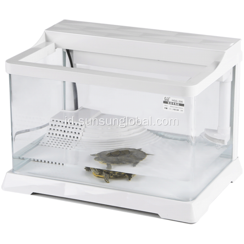 Sunsun Tangki Ikan Kaca Aquarium Kura -kura Ekologis